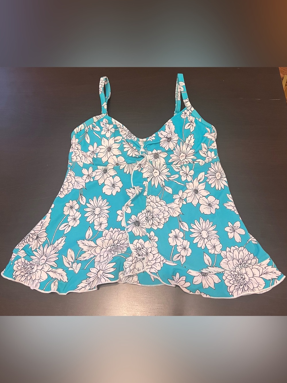 NEW Ocean Avenue Floral Tankini Swim Top Size XL